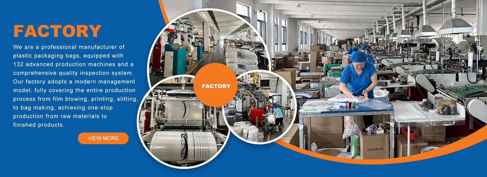 Packaging bag factory production workshop